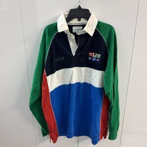 Rugby Shirt Kit Jersey Top Tee Lansdowne Longsleeve Striped Vintage Italy L
